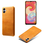 For Samsung Galaxy A04e 4G / M04 4G / F04 4G Phone Case Calf Texture PU Leather+PC Phone Cover