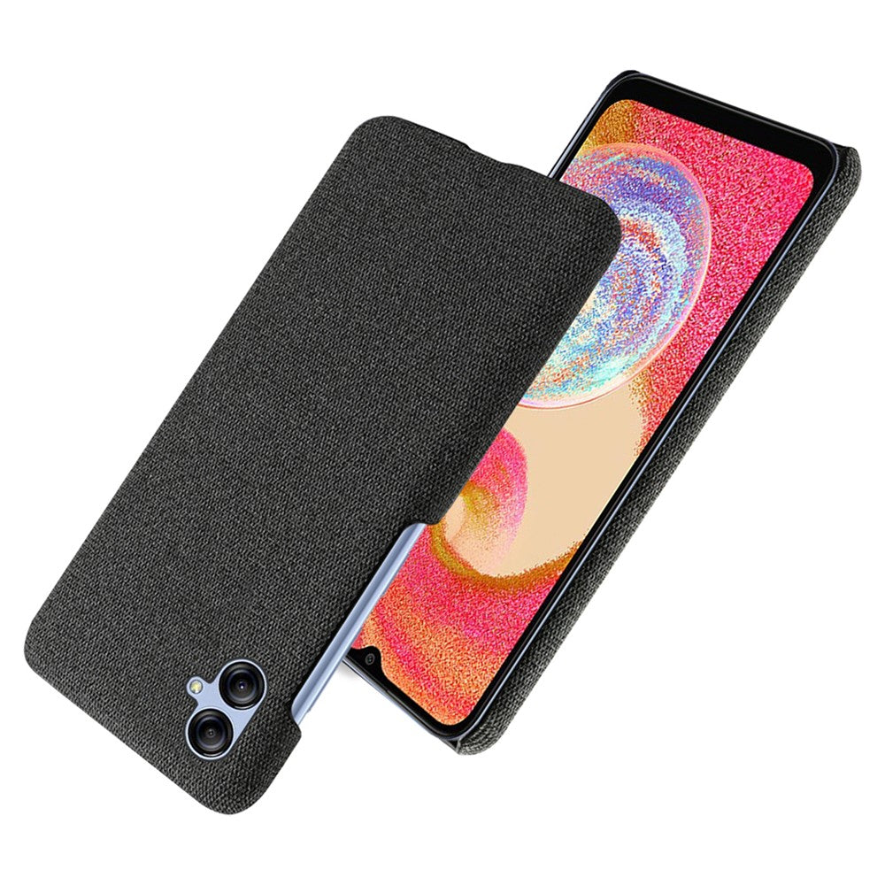 For Samsung Galaxy A04e 4G / F04 4G / M04 4G Phone Case Solid Color Hard PC+Cloth Phone Cover
