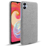 For Samsung Galaxy A04e 4G / F04 4G / M04 4G Phone Case Solid Color Hard PC+Cloth Phone Cover
