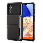 Til Samsung Galaxy A34 5G Telefon Flip Kortholder TPU + PC Telefoncover Beskyttende Skal