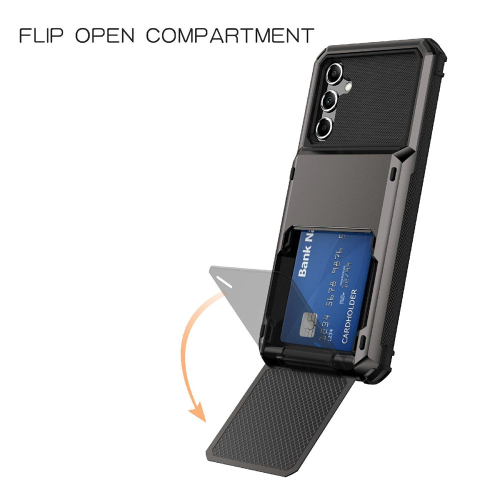 Til Samsung Galaxy A34 5G Telefon Flip Kortholder TPU + PC Telefoncover Beskyttende Skal