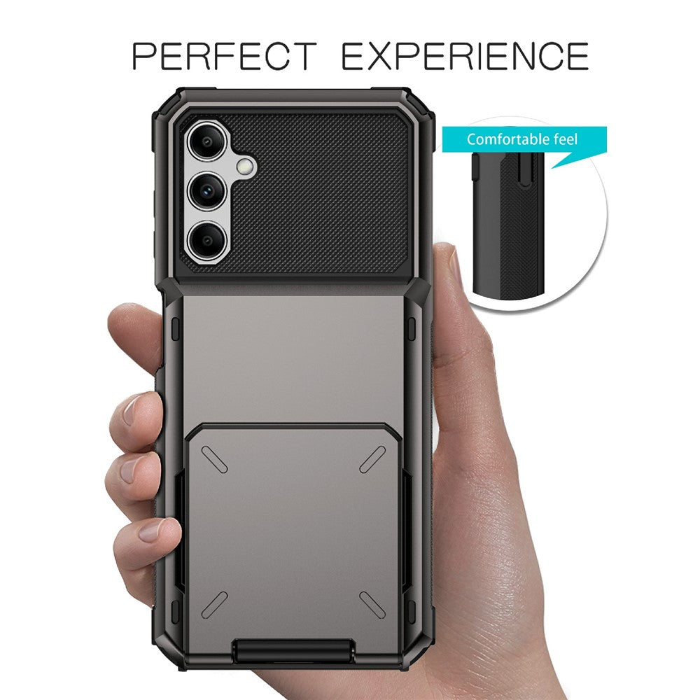 Til Samsung Galaxy A34 5G Telefon Flip Kortholder TPU + PC Telefoncover Beskyttende Skal
