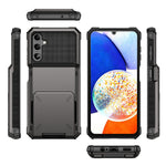 Til Samsung Galaxy A34 5G Telefon Flip Kortholder TPU + PC Telefoncover Beskyttende Skal