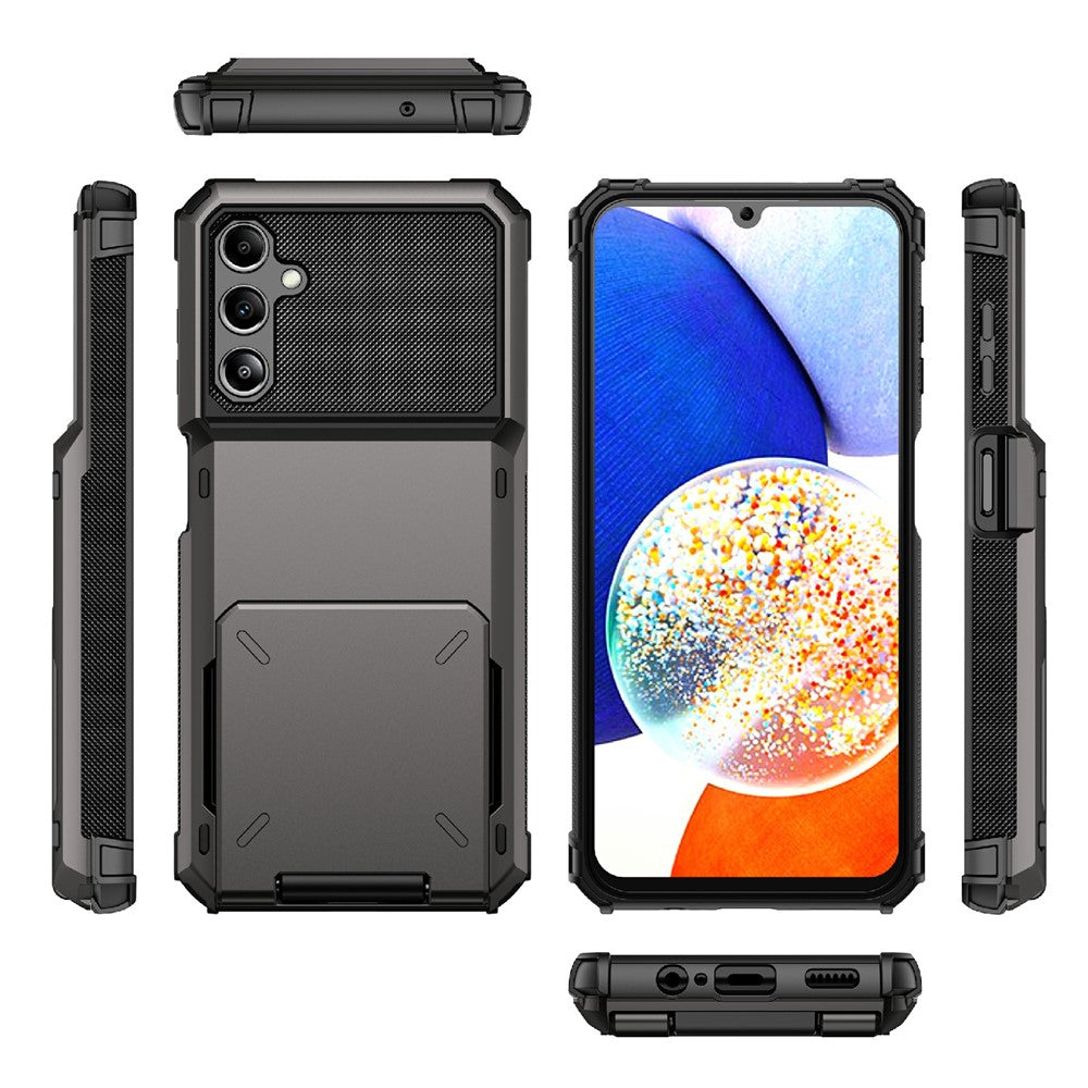 Til Samsung Galaxy A34 5G Telefon Flip Kortholder TPU + PC Telefoncover Beskyttende Skal