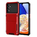 Til Samsung Galaxy A34 5G Telefon Flip Kortholder TPU + PC Telefoncover Beskyttende Skal