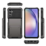 For Samsung Galaxy A54 5G TPU + PC Phone Case Cellphone Flip Card Holder Protective Shell