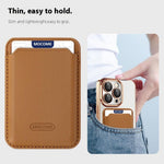 For iPhone 14 Pro Case Compatible with MagSafe CD Texture TPU + PC Phone Cover with Card Bag