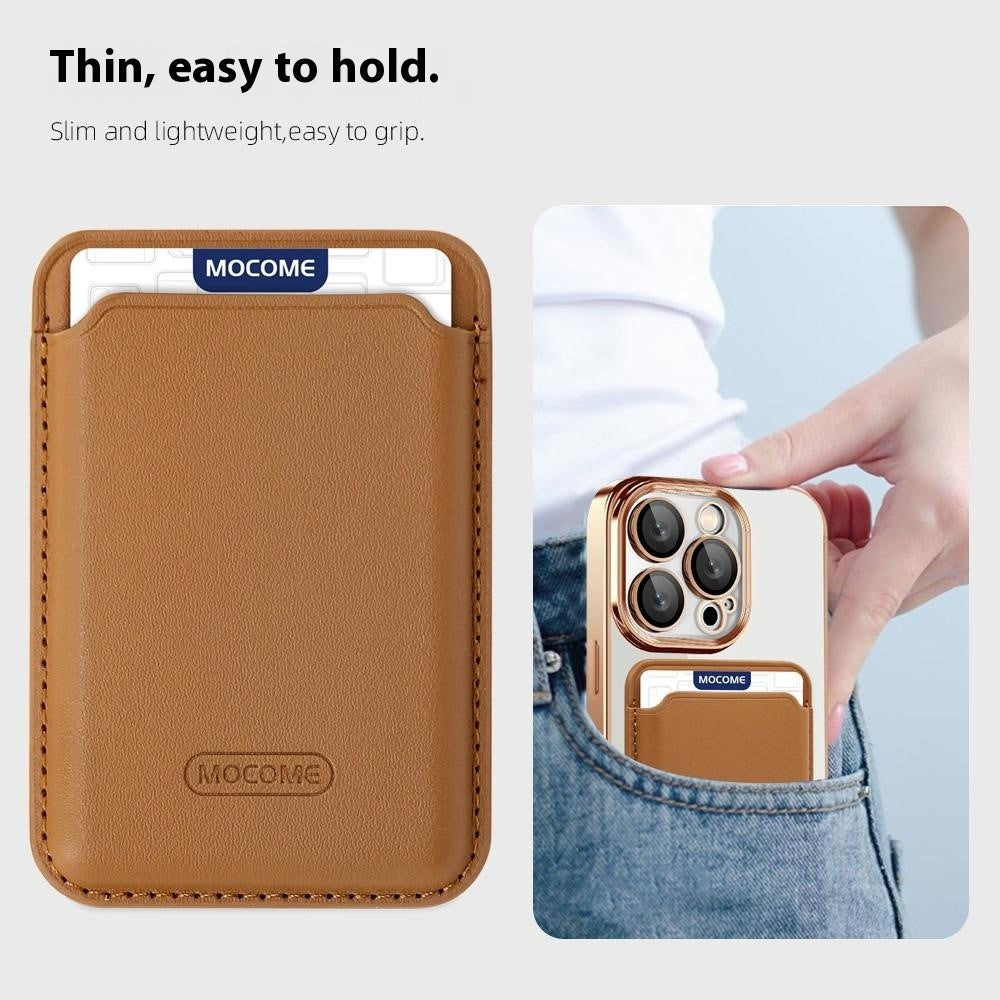 For iPhone 14 Pro Case Compatible with MagSafe CD Texture TPU + PC Phone Cover with Card Bag