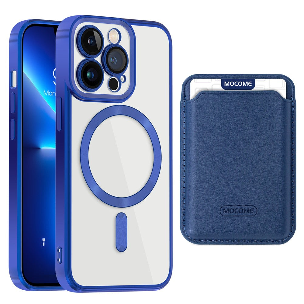 CD Texture Phone Cover for iPhone 13 Pro 6.1 inch TPU + PC Case Compatible with MagSafe with Card Bag