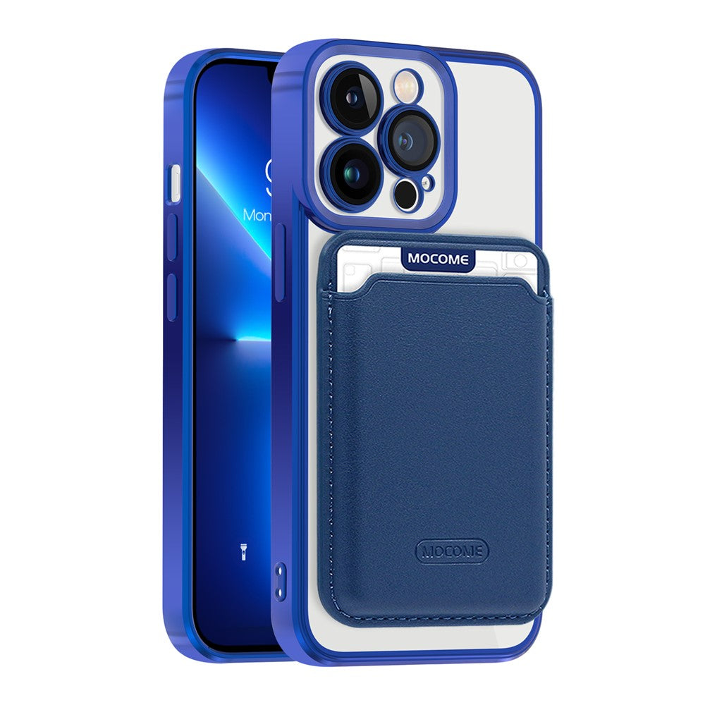 CD Texture Phone Cover for iPhone 13 Pro 6.1 inch TPU + PC Case Compatible with MagSafe with Card Bag