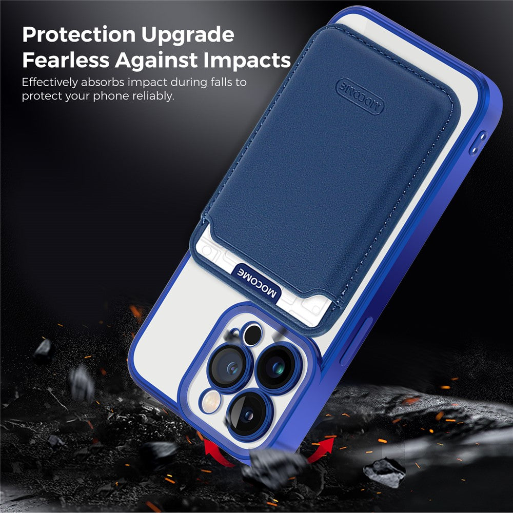 CD Texture Phone Cover for iPhone 13 Pro 6.1 inch TPU + PC Case Compatible with MagSafe with Card Bag