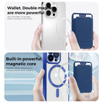 CD Texture Phone Cover for iPhone 13 Pro 6.1 inch TPU + PC Case Compatible with MagSafe with Card Bag