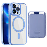 CD Texture Phone Cover for iPhone 13 Pro 6.1 inch TPU + PC Case Compatible with MagSafe with Card Bag