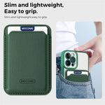 Anti-Scratch Slim Case for iPhone 12 Pro 6.1 inch TPU + PC Phone Cover Magnetic Case with Card Bag