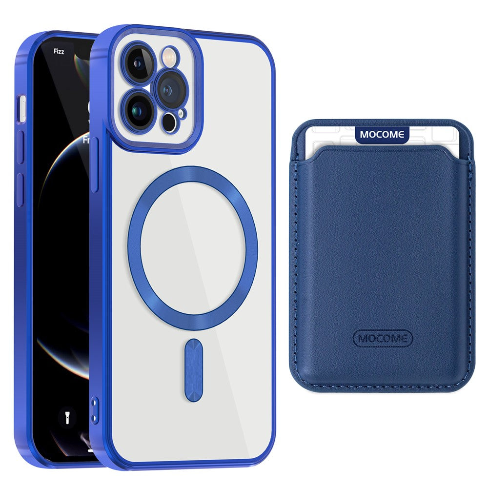 Anti-Scratch Slim Case for iPhone 12 Pro 6.1 inch TPU + PC Phone Cover Magnetic Case with Card Bag