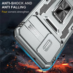 Armor Series Anti-ridse Telefoncover til Samsung Galaxy A34 5G Kickstand Telefoncover med Skydende Kameraprotektor
