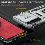 Armor Series Anti-ridse Telefoncover til Samsung Galaxy A34 5G Kickstand Telefoncover med Skydende Kameraprotektor