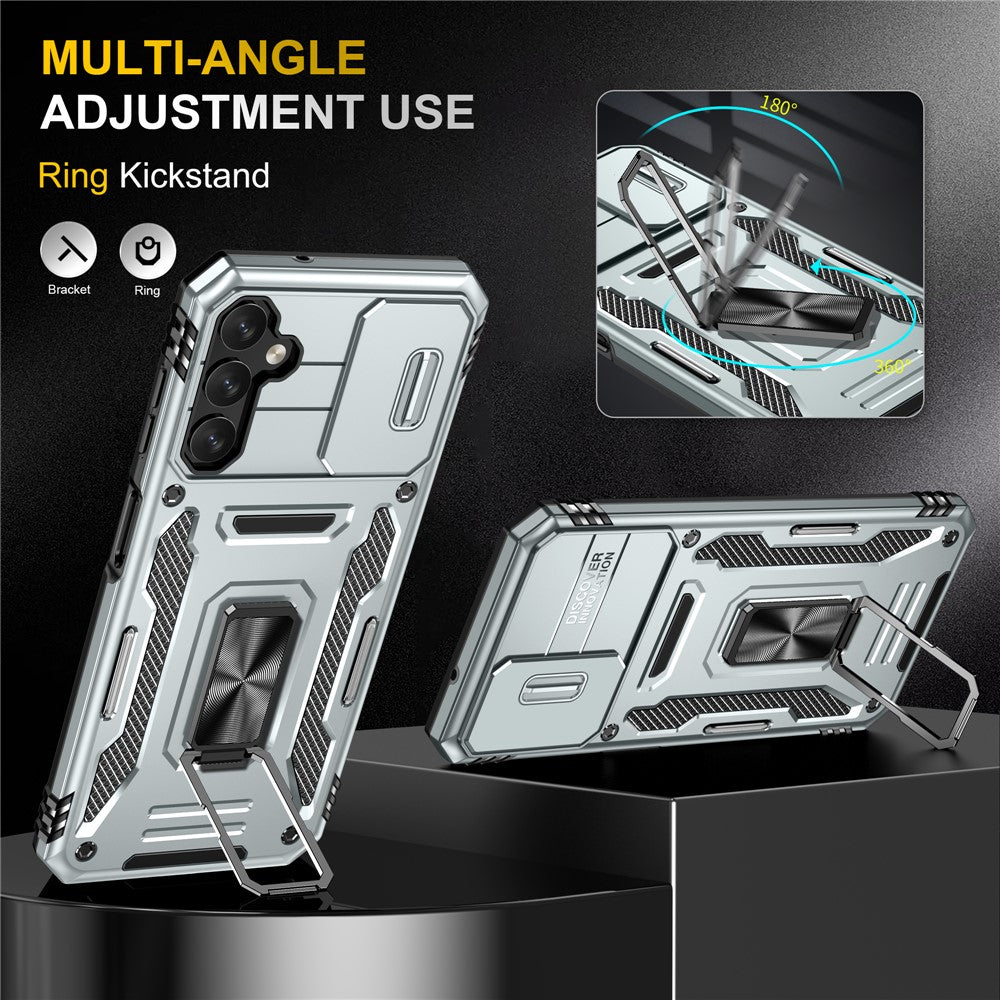Armor Series Anti-ridse Telefoncover til Samsung Galaxy A34 5G Kickstand Telefoncover med Skydende Kameraprotektor