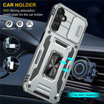 Armor Series Anti-ridse Telefoncover til Samsung Galaxy A34 5G Kickstand Telefoncover med Skydende Kameraprotektor