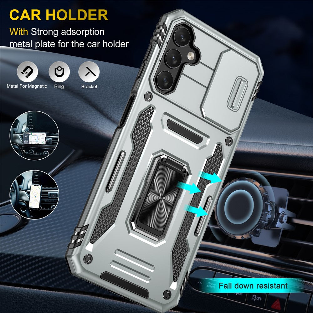 Armor Series Anti-ridse Telefoncover til Samsung Galaxy A34 5G Kickstand Telefoncover med Skydende Kameraprotektor