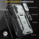 Armor Series Anti-ridse Telefoncover til Samsung Galaxy A34 5G Kickstand Telefoncover med Skydende Kameraprotektor