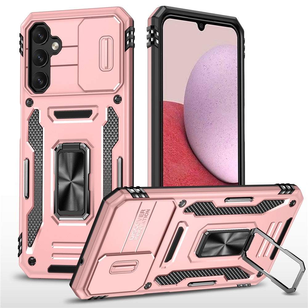 Armor Series Anti-ridse Telefoncover til Samsung Galaxy A34 5G Kickstand Telefoncover med Skydende Kameraprotektor