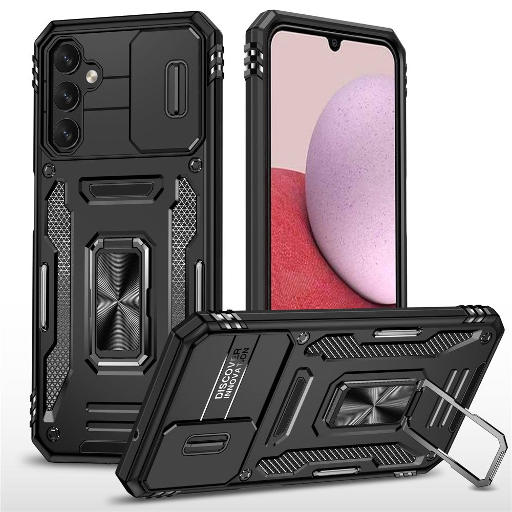 Armor Series Anti-ridse Telefoncover til Samsung Galaxy A34 5G Kickstand Telefoncover med Skydende Kameraprotektor
