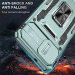 Stødsikkert Telefoncover til Samsung Galaxy A04 4G (164,4 x 76,3 x 9,1 mm) / M13 5G, Armor Series PC + TPU Cover med Støttefod