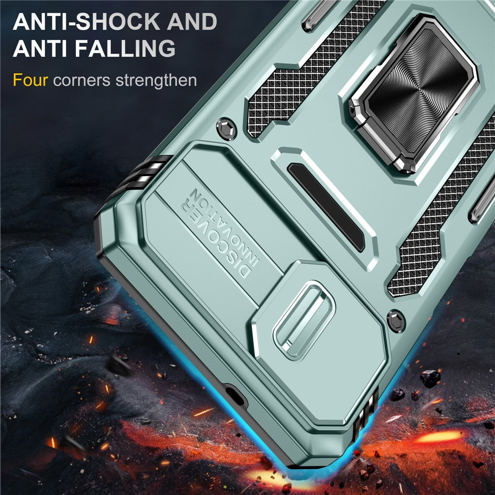 Stødsikkert Telefoncover til Samsung Galaxy A04 4G (164,4 x 76,3 x 9,1 mm) / M13 5G, Armor Series PC + TPU Cover med Støttefod