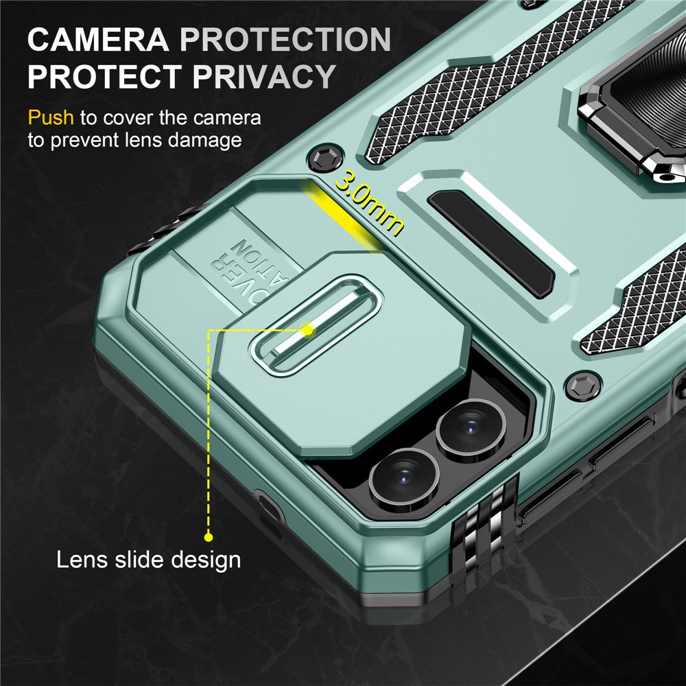 Stødsikkert Telefoncover til Samsung Galaxy A04 4G (164,4 x 76,3 x 9,1 mm) / M13 5G, Armor Series PC + TPU Cover med Støttefod