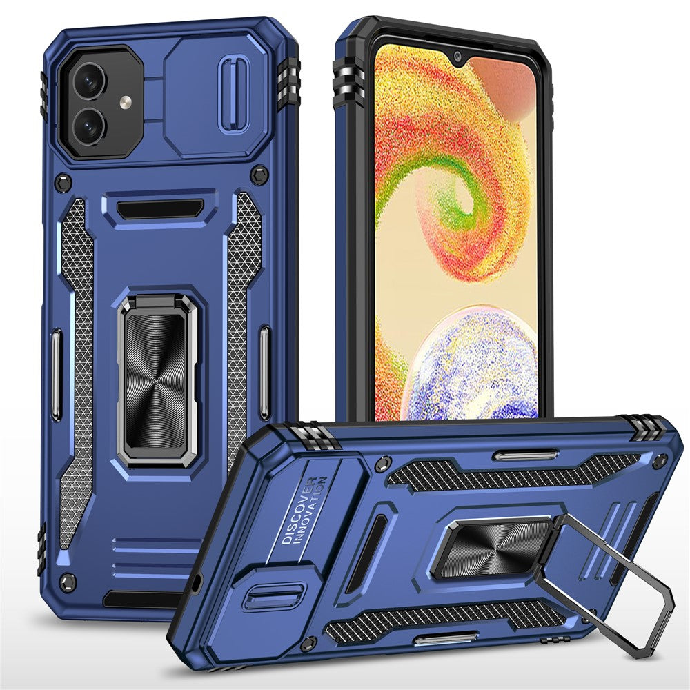 Stødsikkert Telefoncover til Samsung Galaxy A04 4G (164,4 x 76,3 x 9,1 mm) / M13 5G, Armor Series PC + TPU Cover med Støttefod
