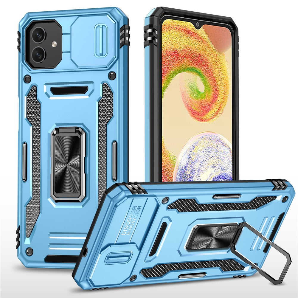 Stødsikkert Telefoncover til Samsung Galaxy A04 4G (164,4 x 76,3 x 9,1 mm) / M13 5G, Armor Series PC + TPU Cover med Støttefod