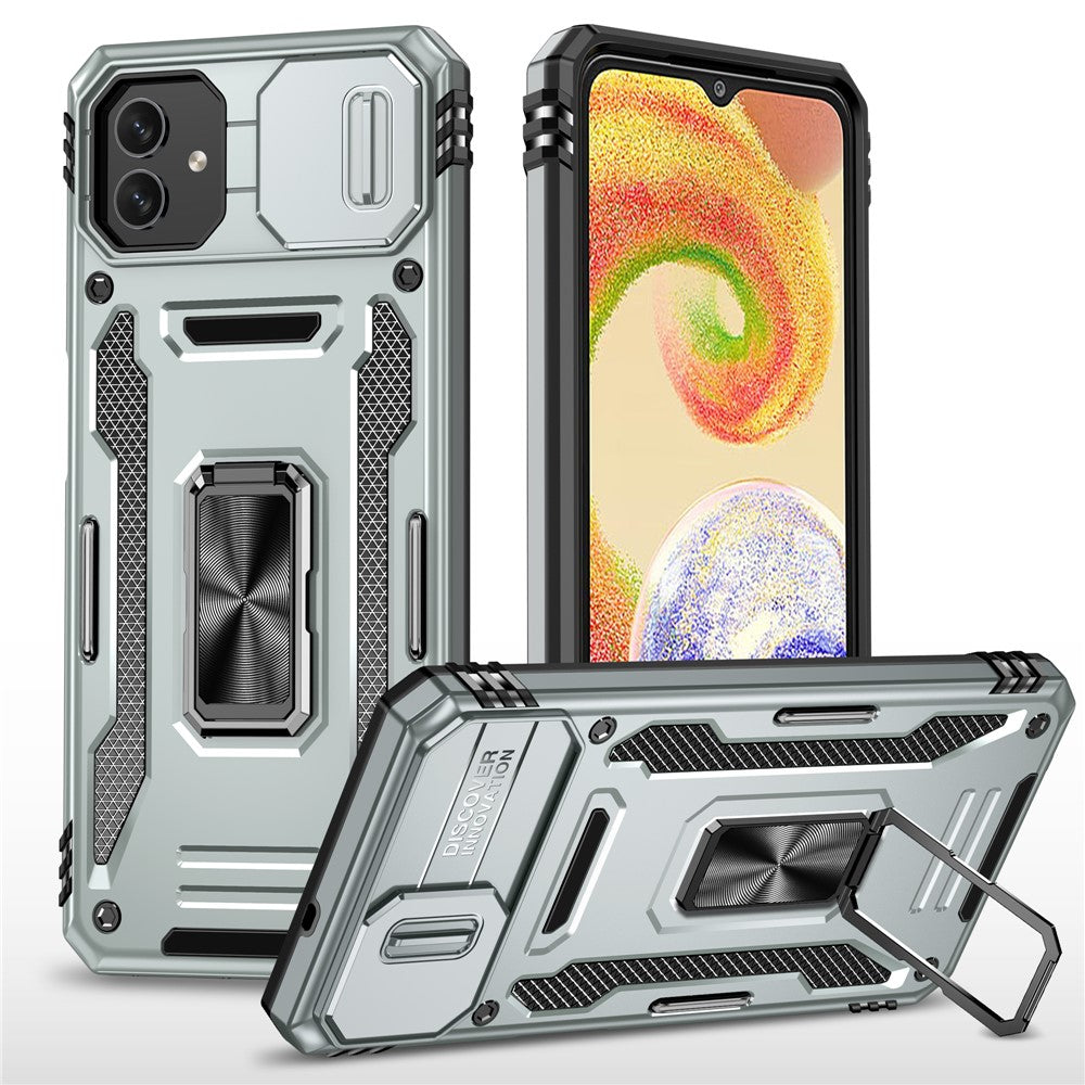 Stødsikkert Telefoncover til Samsung Galaxy A04 4G (164,4 x 76,3 x 9,1 mm) / M13 5G, Armor Series PC + TPU Cover med Støttefod