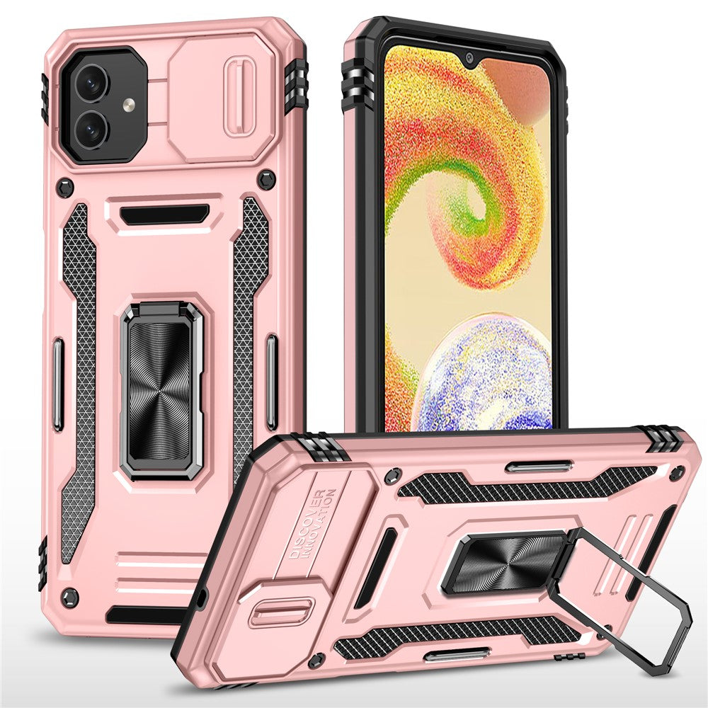Stødsikkert Telefoncover til Samsung Galaxy A04 4G (164,4 x 76,3 x 9,1 mm) / M13 5G, Armor Series PC + TPU Cover med Støttefod
