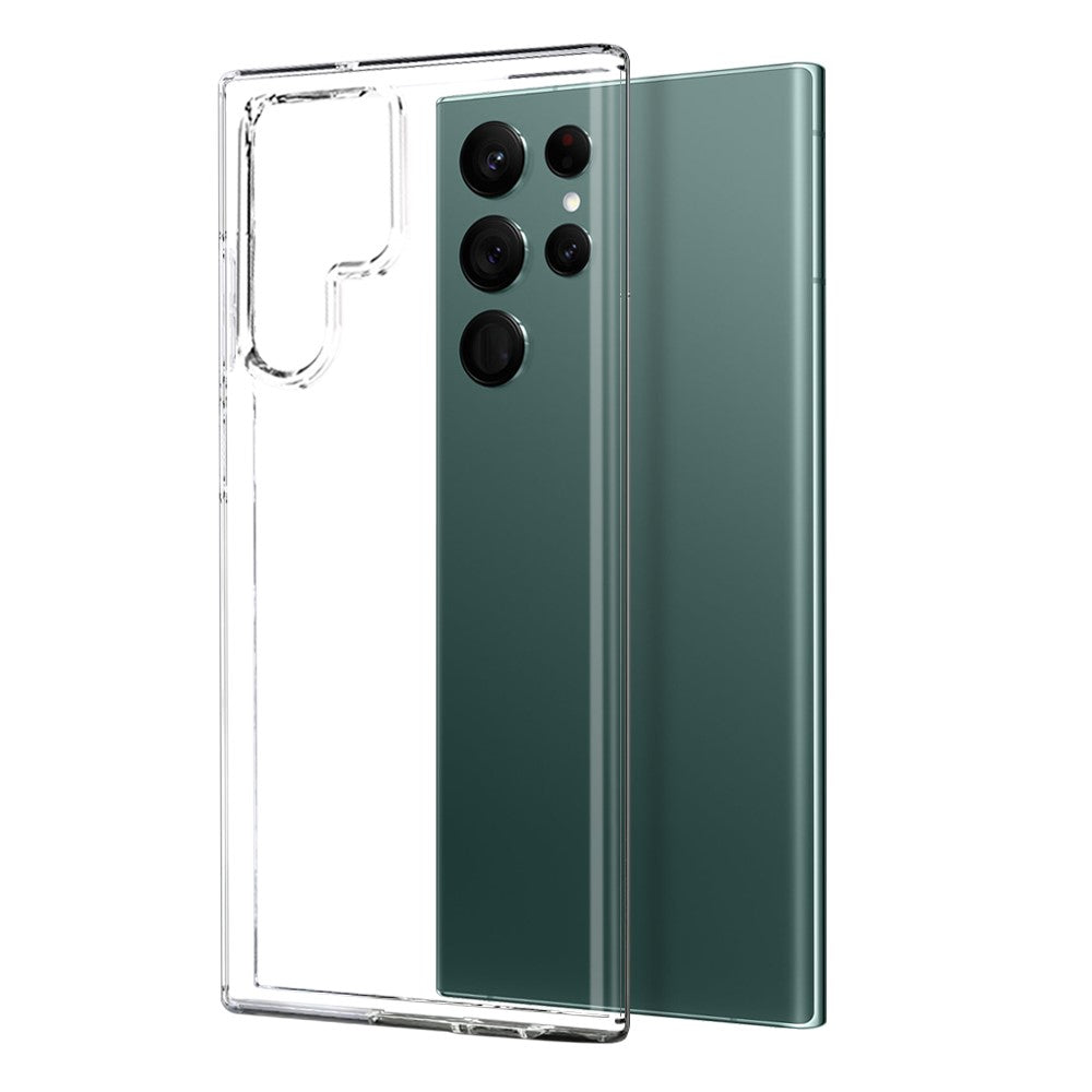 NORTHJO För Samsung Galaxy S22 Ultra 5G mobilskal TPU-skydd + 3D-böjt skärmskydd i härdat glas
