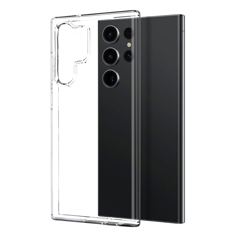 NORTHJO For Samsung Galaxy S23 Ultra TPU Case Clear Phone Cover + 3D Curved Tempered Glass Screen Protector