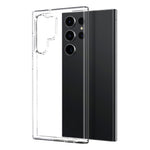 NORTHJO For Samsung Galaxy S23 Ultra TPU Case Clear Phone Cover + 3D Curved Tempered Glass Screen Protector