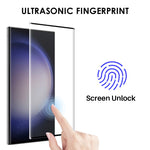 NORTHJO For Samsung Galaxy S23 Ultra TPU Case Clear Phone Cover + 3D Curved Tempered Glass Screen Protector