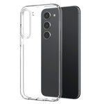 NORTHJO For Samsung Galaxy S23+ TPU Case Phone Cover+Tempered Glass Film+Camera Lens Protector (Support Fingerprint Unlock)