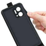 Til Honor X7a 4G Crazy Horse tekstur læder telefoncover med kortplads og vertikalt flipomslag