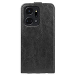 Til Honor X7a 4G Crazy Horse tekstur læder telefoncover med kortplads og vertikalt flipomslag