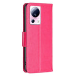 For Xiaomi 13 Lite / Civi 2 5G Phone Leather Case Wallet Stand Butterfly Imprinted Phone Cover with Strap