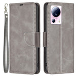 For Xiaomi 13 Lite / Civi 2 5G Case Smooth Leather Wallet Stand Mobile Phone Cover with Strap
