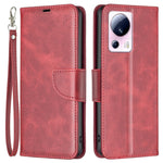 For Xiaomi 13 Lite / Civi 2 5G Case Smooth Leather Wallet Stand Mobile Phone Cover with Strap