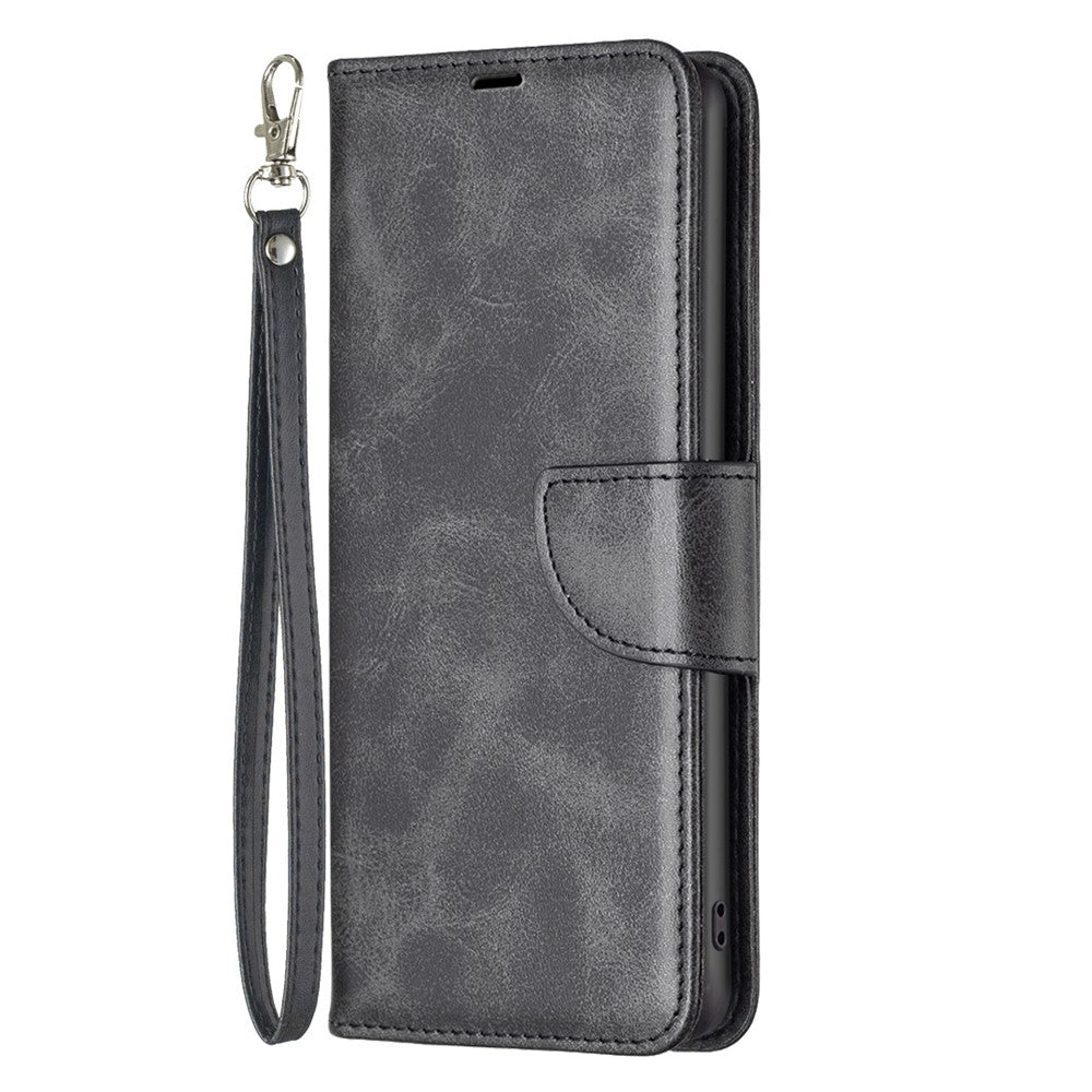 For Xiaomi 13 Lite / Civi 2 5G Case Smooth Leather Wallet Stand Mobile Phone Cover with Strap