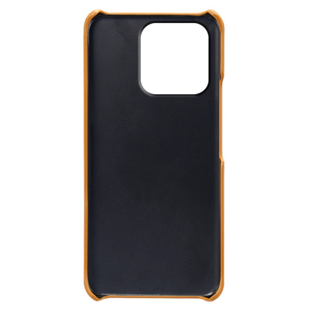For Honor X8a 4G Dual Card Slots Phone Case Anti-scratch Leather+PC Phone Cover