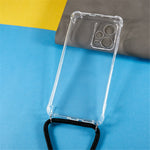 For Xiaomi Redmi Note 12 Pro+ 5G TPU Phone Case Transparent Reinforced Corners Phone Cover with Lanyard