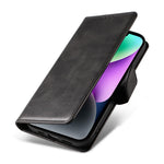 For iPhone 14 Plus Stand Leather Phone Cover Square Clasp Smartphone Case with Wallet