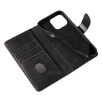 For iPhone 14 Plus Stand Leather Phone Cover Square Clasp Smartphone Case with Wallet