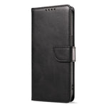 For iPhone 14 Plus Stand Leather Phone Cover Square Clasp Smartphone Case with Wallet